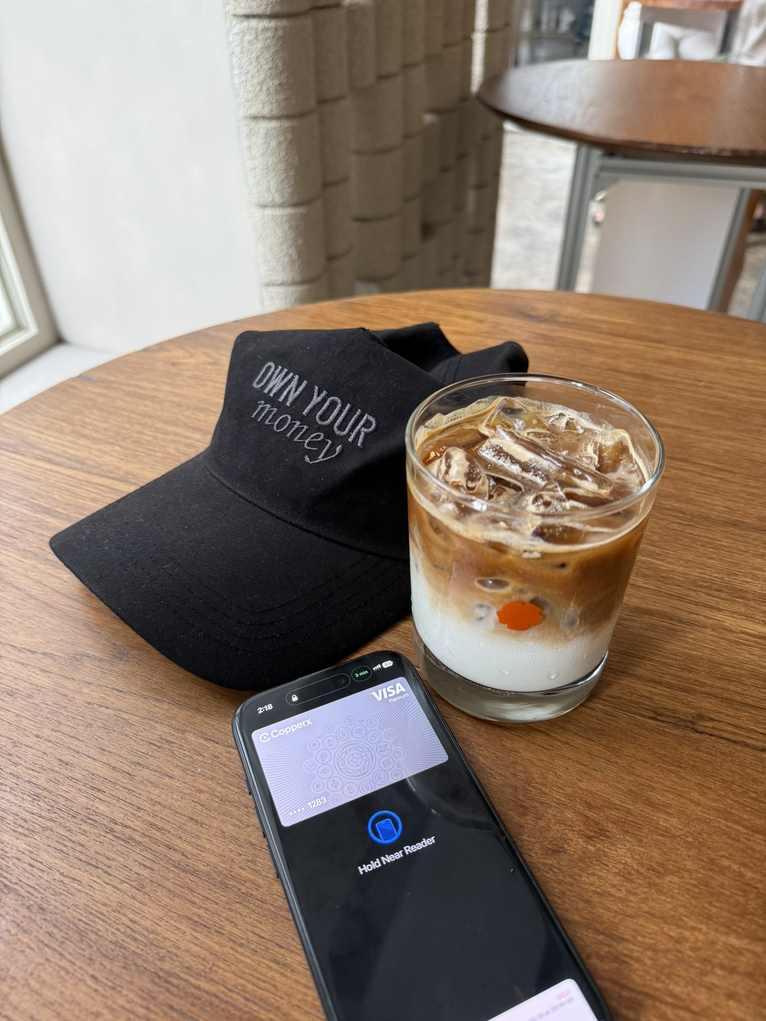 Copperx branded visor cap