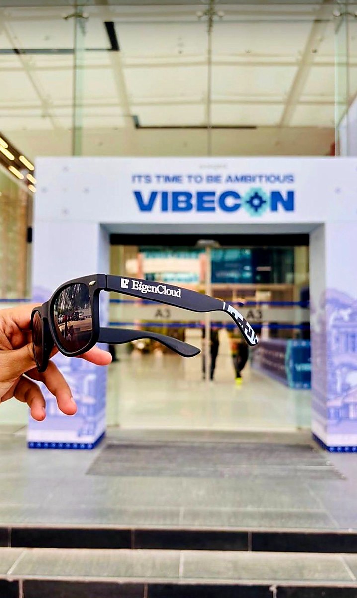 EigenCloud branded sunglasses