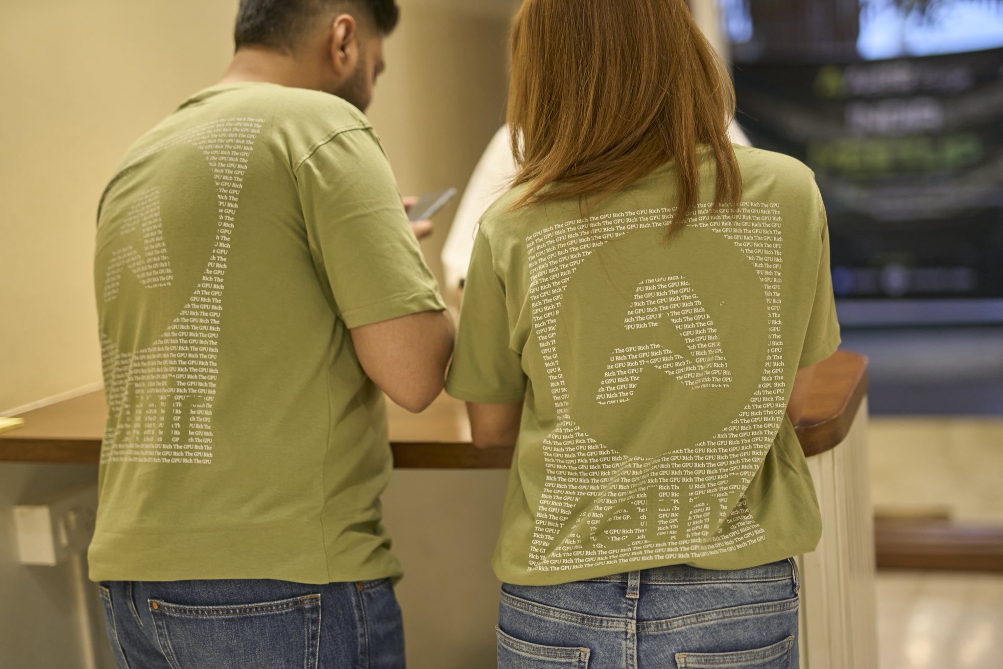 GPU Rich branded t-shirts